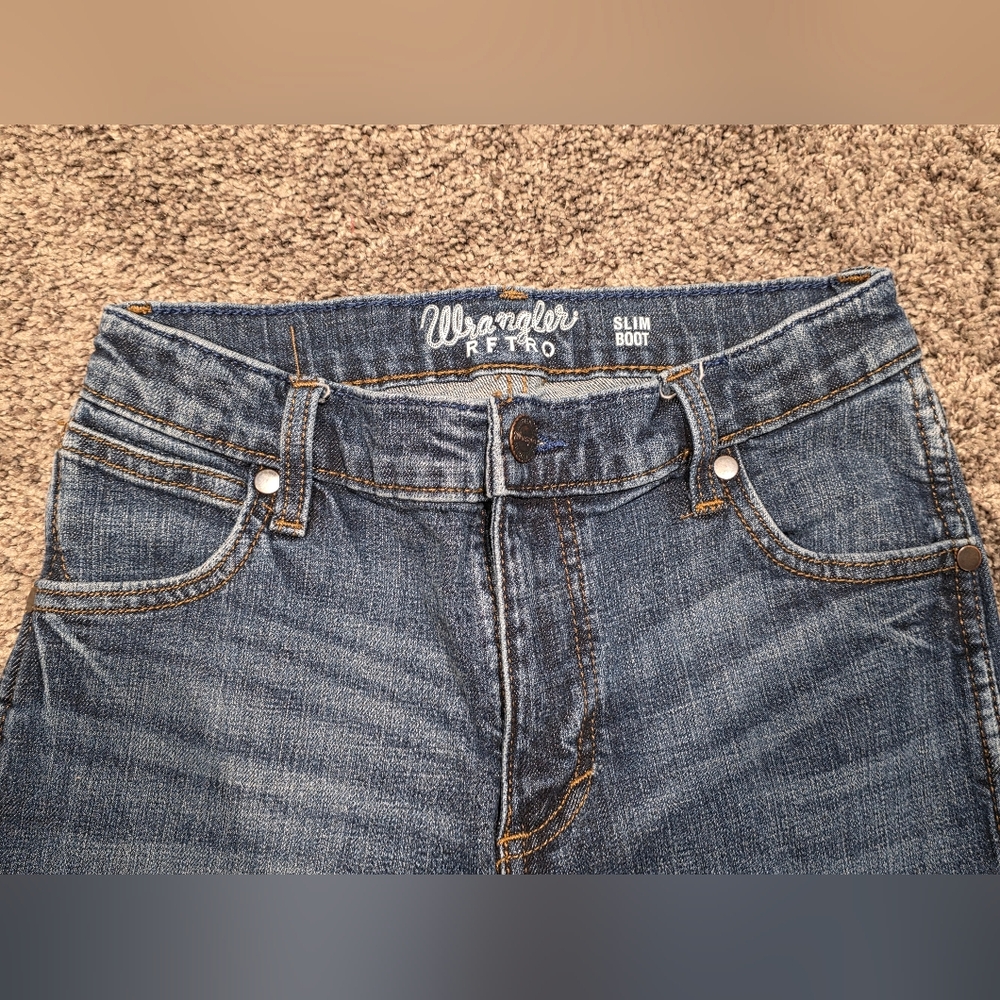 WRANGLER Retro Slim Boot BOYS Size 14 Regular - Picture 3 of 5